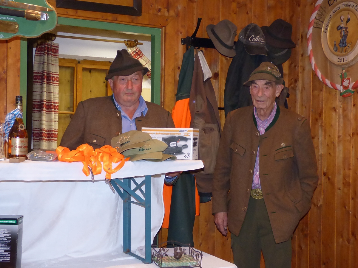 Ehrenvorsitzender Wildmeister Wig Gschmeißner und Schirmherr S.D. Prinz Max Emanuel von Turn und Taxis